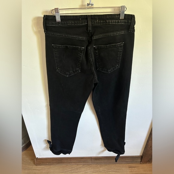AMO Tie Ankle Jean Black Magic size 28 - Picture 9 of 12